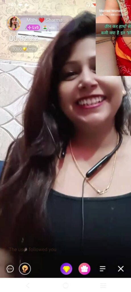 Mahi Sharma Chamet Live 
